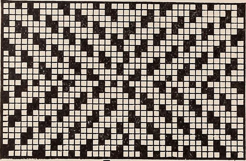 An illustration from Technology of textile design. A practical treatise on the construction and application of weaves for all textile fabrics... Containing also an appendix describing all the latest methods and improvements in designing and manufacturing, 1890, leaf 329