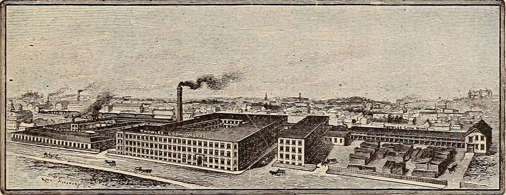 An illustration from Technology of textile design. A practical treatise on the construction and application of weaves for all textile fabrics... Containing also an appendix describing all the latest methods and improvements in designing and manufacturing, 1890, leaf 6