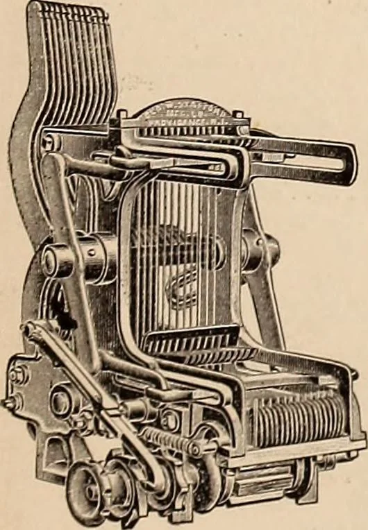 An illustration from Technology of textile design. A practical treatise on the construction and application of weaves for all textile fabrics... Containing also an appendix describing all the latest methods and improvements in designing and manufacturing, 1890, leaf 6
