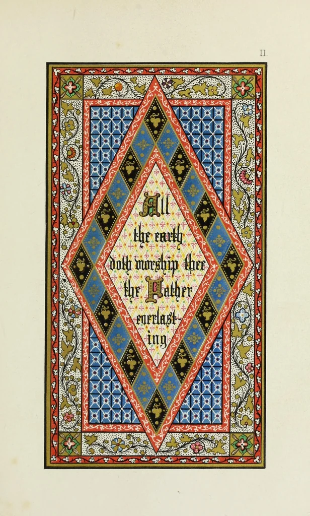 An illustration from Te Deum laudamus, 1868, leaf 15