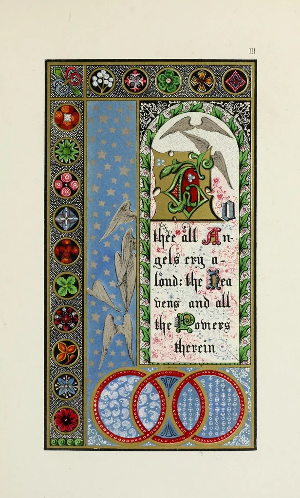 An illustration from Te Deum laudamus, 1868, leaf 17