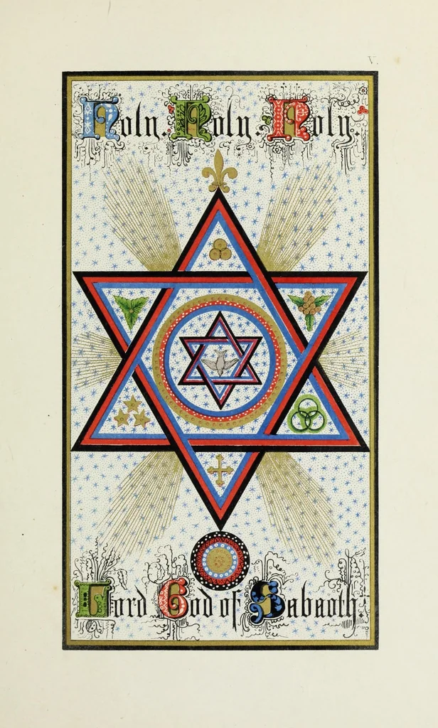 An illustration from Te Deum laudamus, 1868, leaf 21