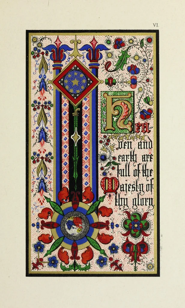 An illustration from Te Deum laudamus, 1868, leaf 23