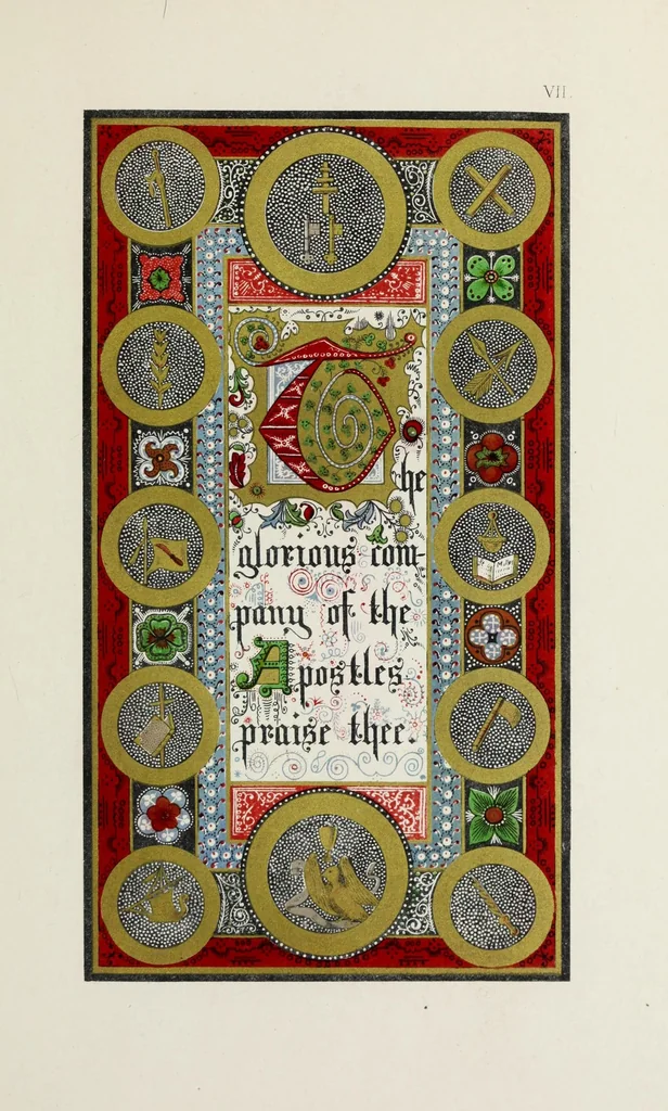 An illustration from Te Deum laudamus, 1868, leaf 25