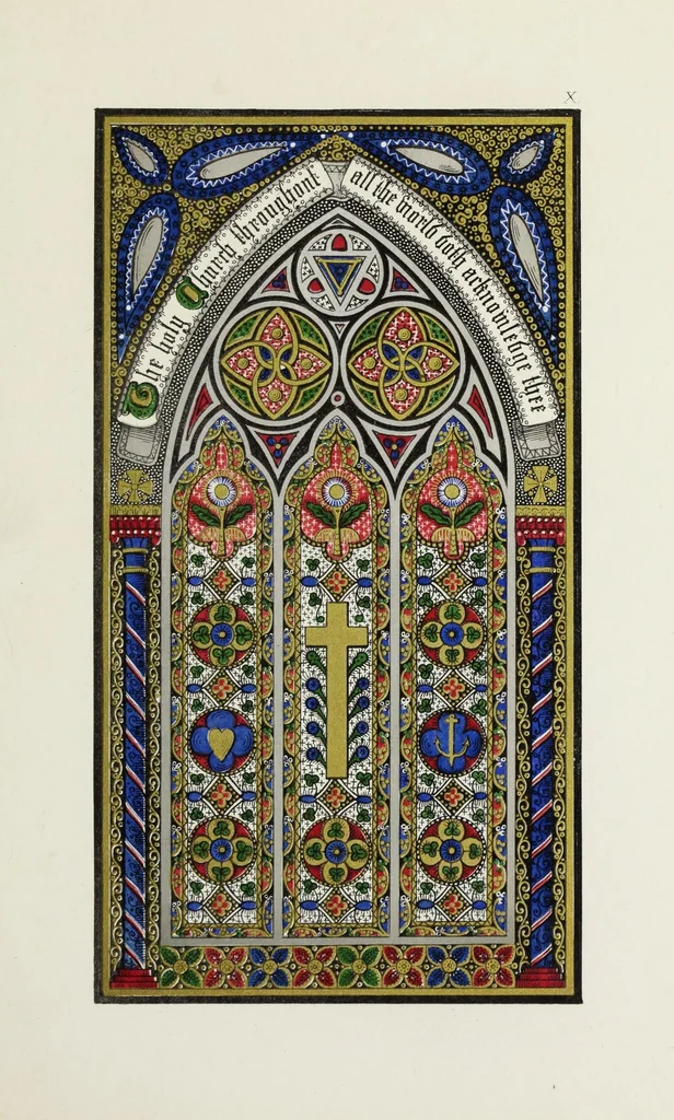 An illustration from Te Deum laudamus, 1868, leaf 31