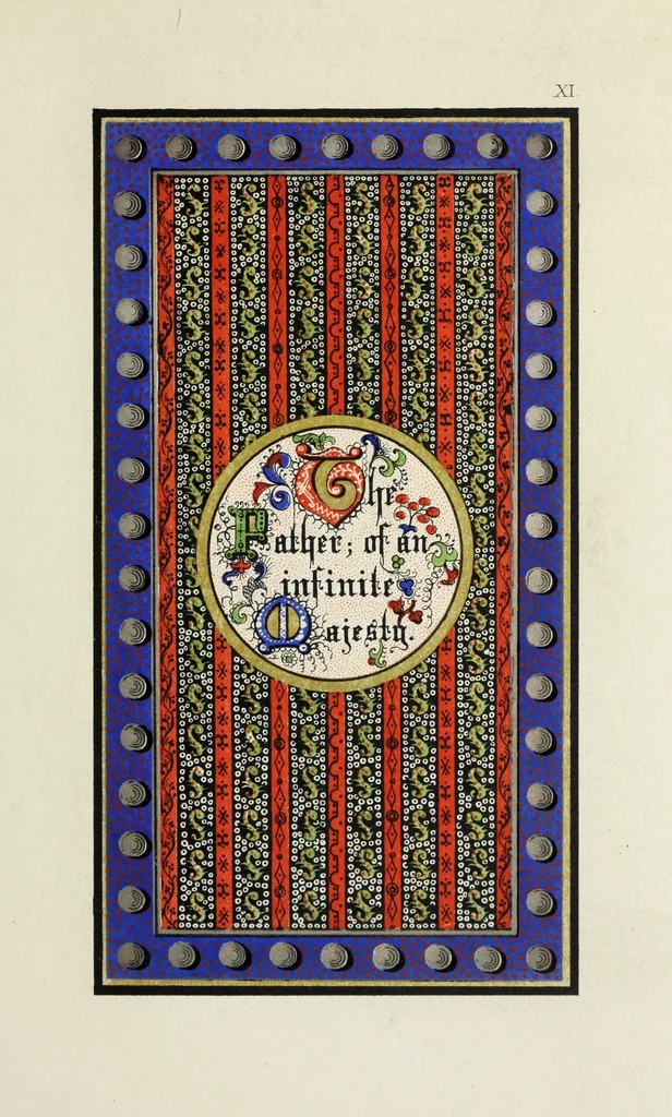 An illustration from Te Deum laudamus, 1868, leaf 33