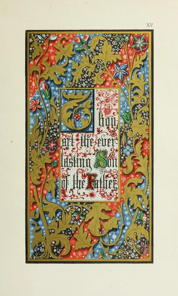 An illustration from Te Deum laudamus, 1868, leaf 41
