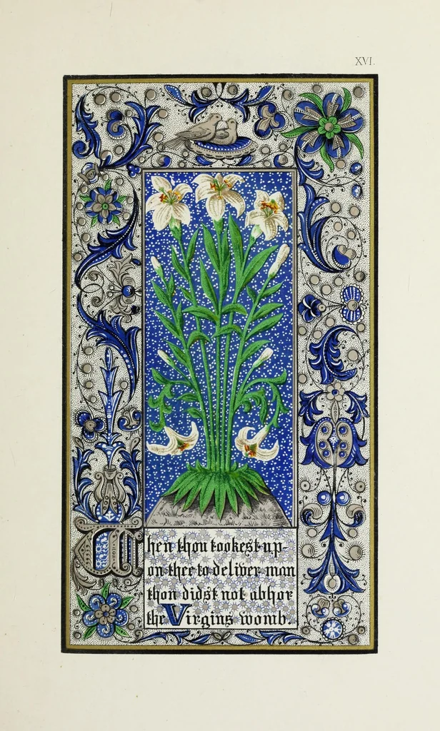 An illustration from Te Deum laudamus, 1868, leaf 43