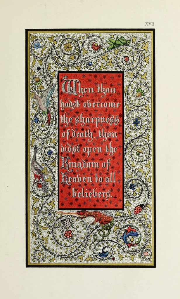 An illustration from Te Deum laudamus, 1868, leaf 45