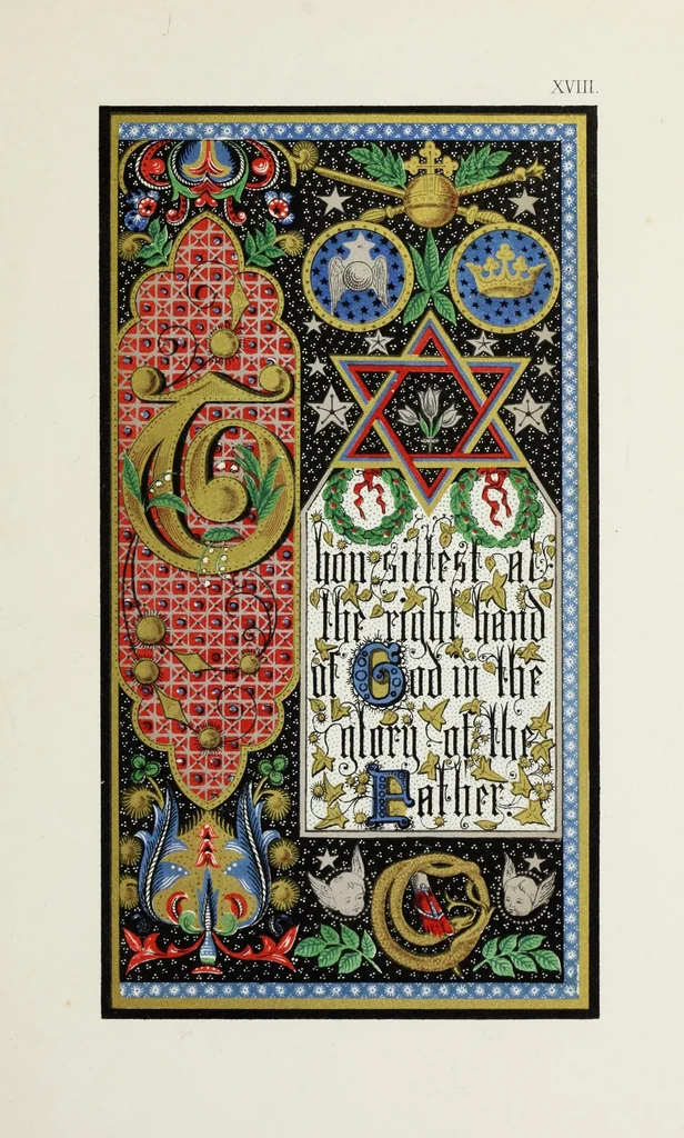 An illustration from Te Deum laudamus, 1868, leaf 47