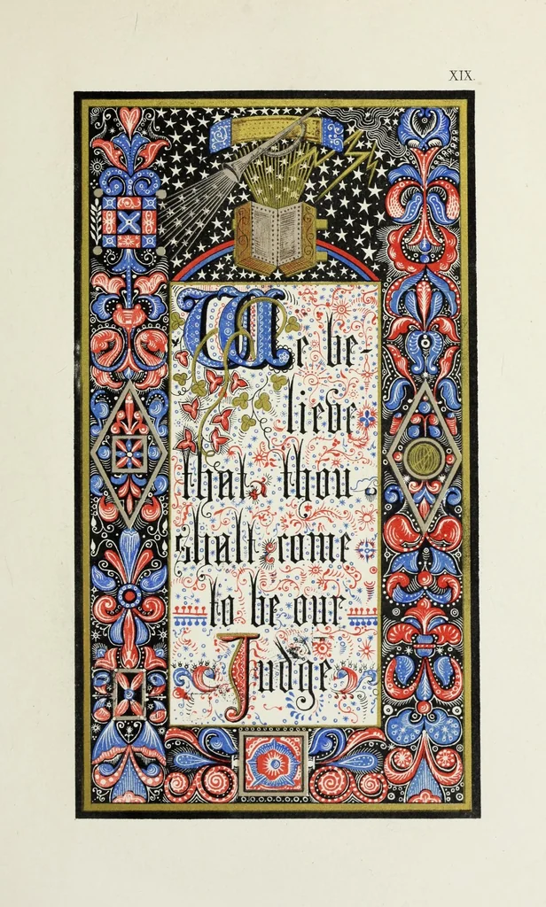 An illustration from Te Deum laudamus, 1868, leaf 49