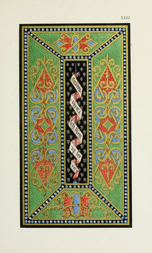 An illustration from Te Deum laudamus, 1868, leaf 57