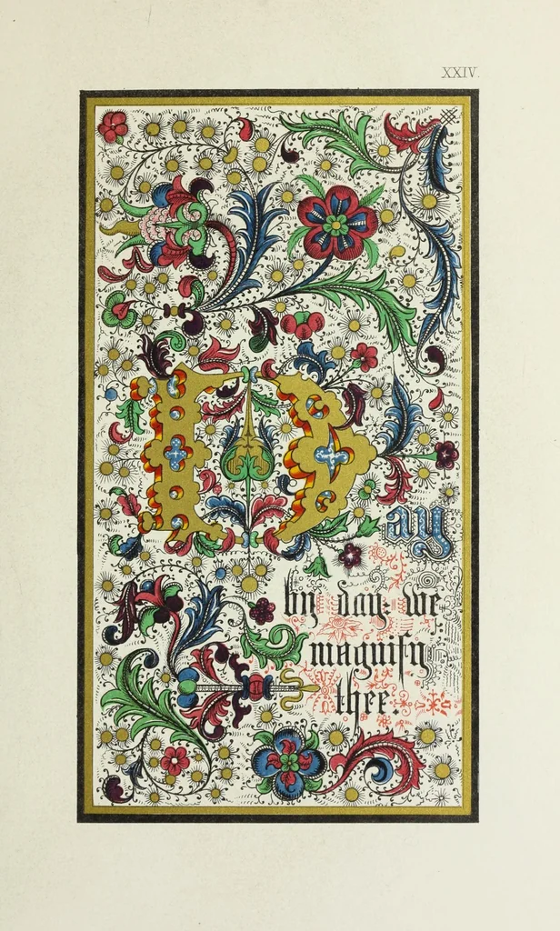 An illustration from Te Deum laudamus, 1868, leaf 59
