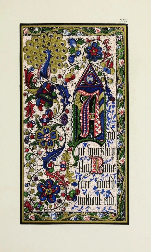 An illustration from Te Deum laudamus, 1868, leaf 61
