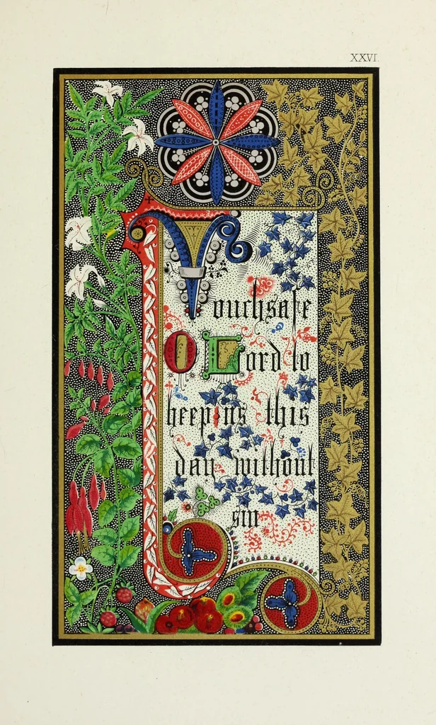 An illustration from Te Deum laudamus, 1868, leaf 63