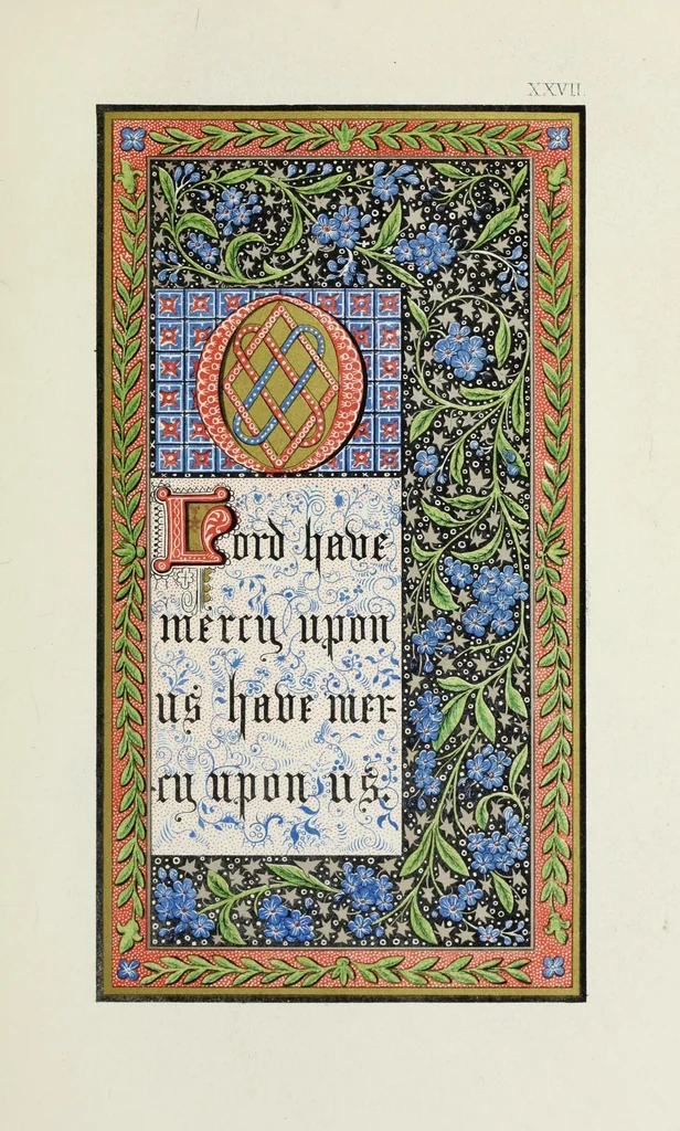 An illustration from Te Deum laudamus, 1868, leaf 65