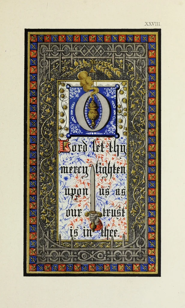 An illustration from Te Deum laudamus, 1868, leaf 67