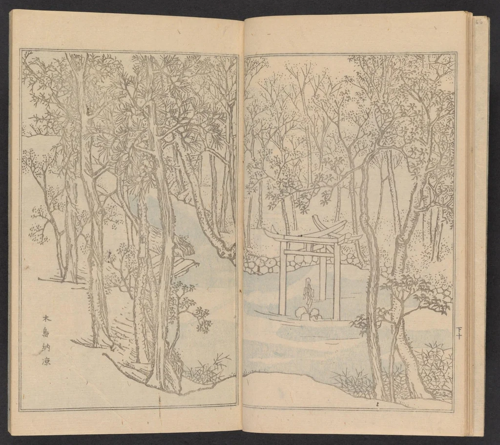 An illustration from Teito gakei ichiran, 1809, leaf 12