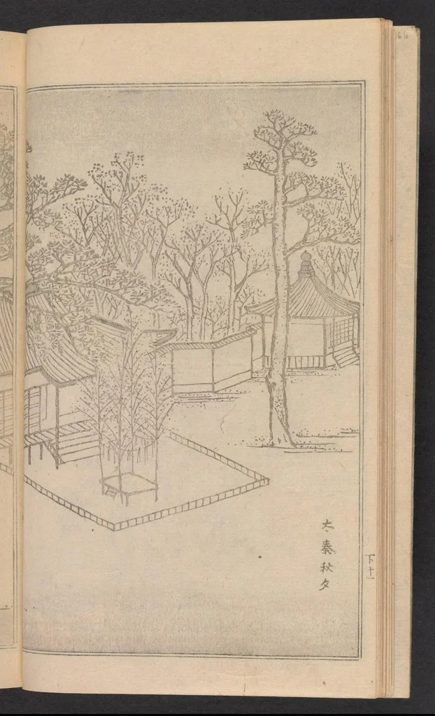 An illustration from Teito gakei ichiran, 1809, leaf 13
