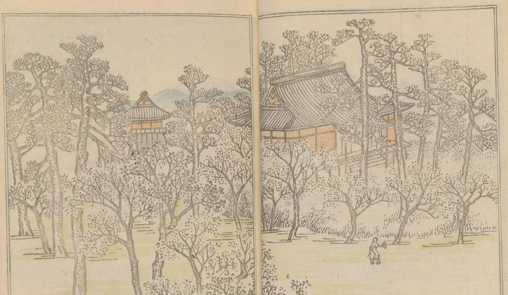 An illustration from Teito gakei ichiran, 1809, leaf 15