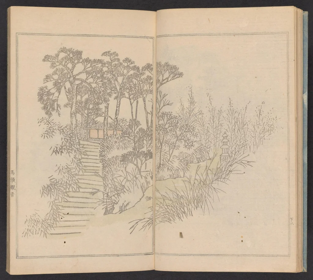 An illustration from Teito gakei ichiran, 1809, leaf 11