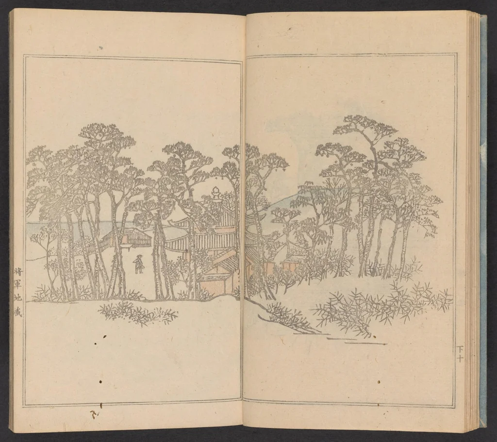An illustration from Teito gakei ichiran, 1809, leaf 13