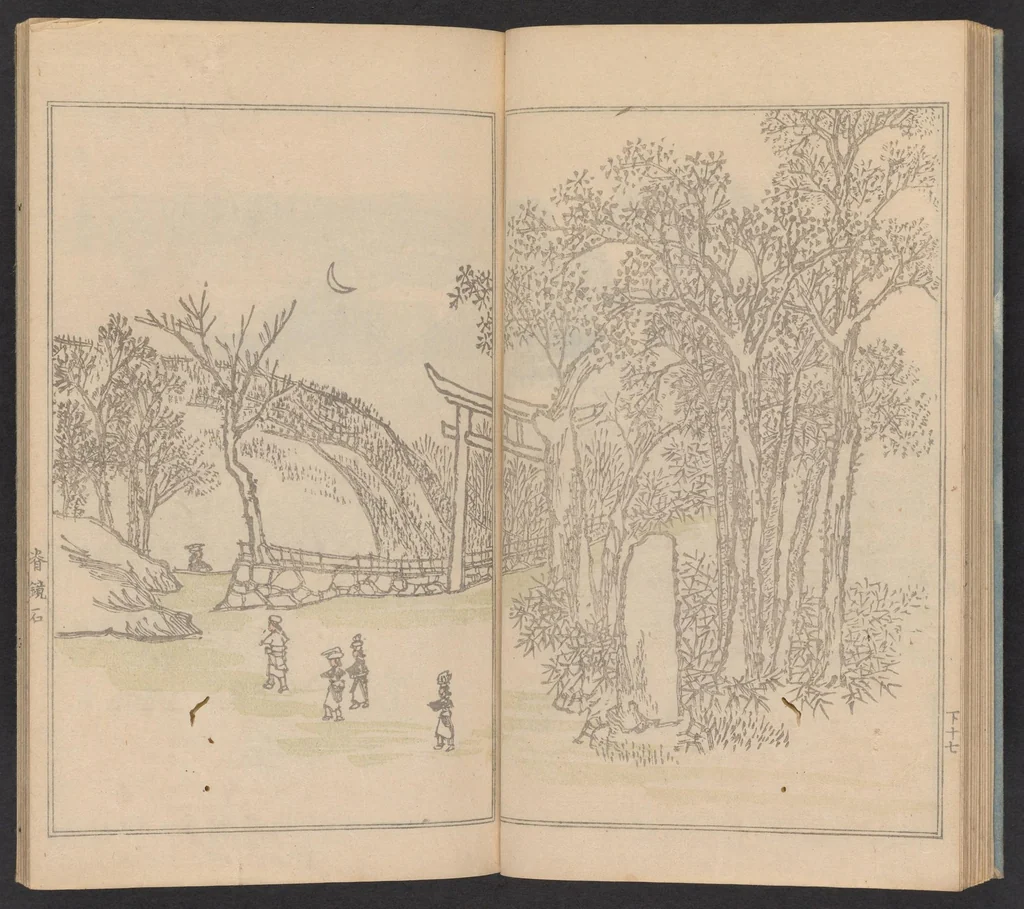 An illustration from Teito gakei ichiran, 1809, leaf 20