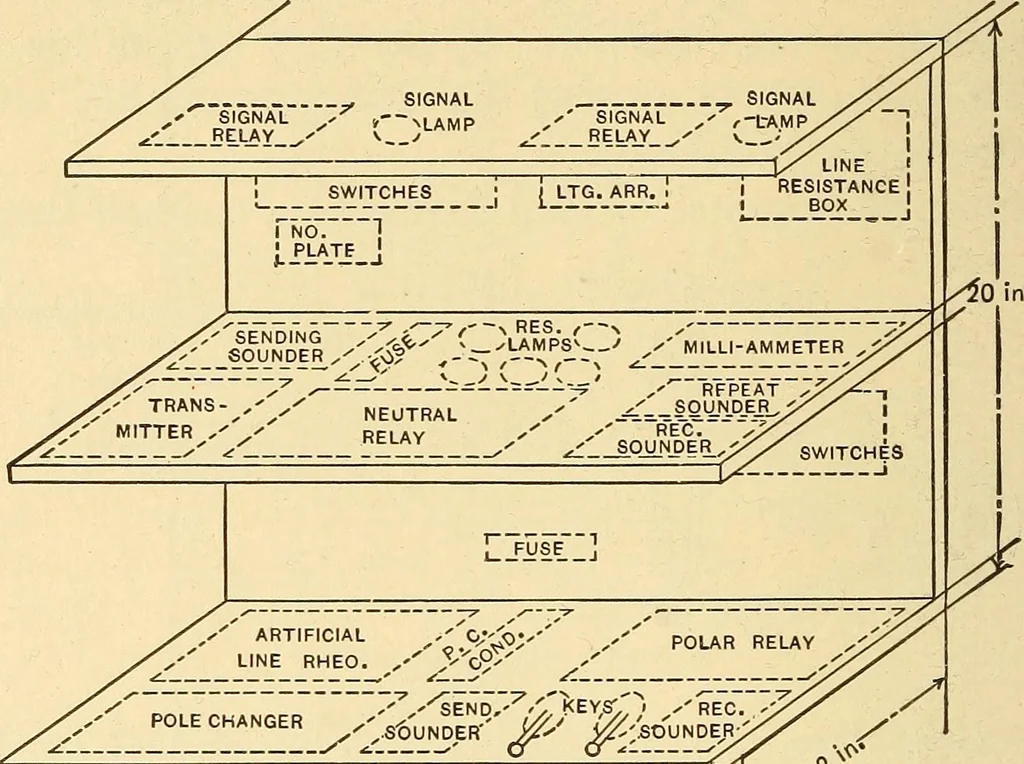 An illustration from Telegraph engineering : a manual for practicing telegraph engineers and engineering students, 1922, leaf 161