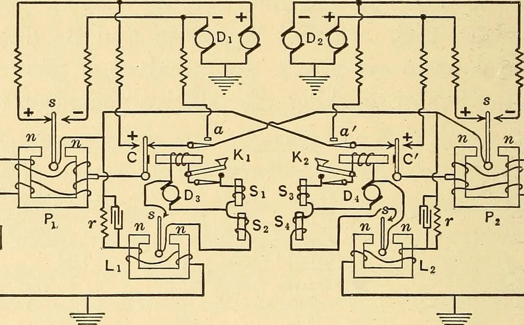 An illustration from Telegraph engineering : a manual for practicing telegraph engineers and engineering students, 1922, leaf 93