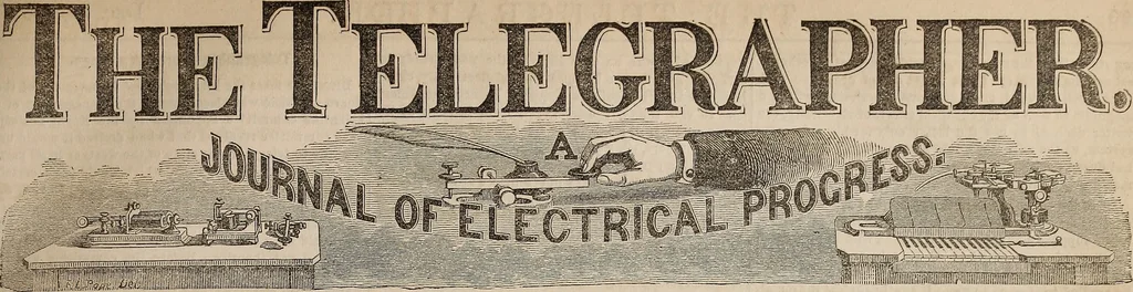 An illustration from The Telegrapher [microform], 1864, leaf 140