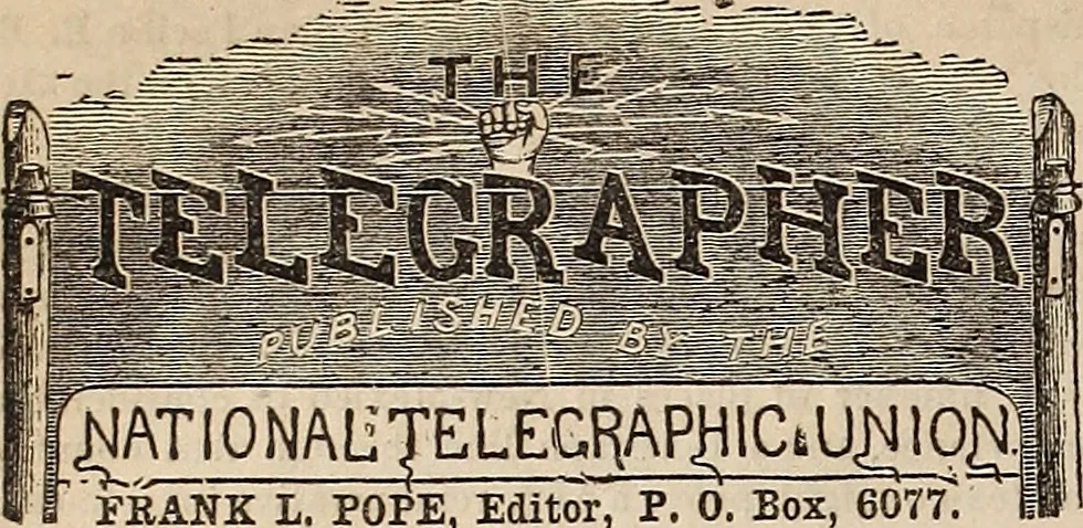 An illustration from The Telegrapher [microform], 1864, leaf 167