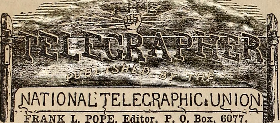An illustration from The Telegrapher [microform], 1864, leaf 191