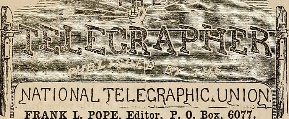An illustration from The Telegrapher [microform], 1864, leaf 199
