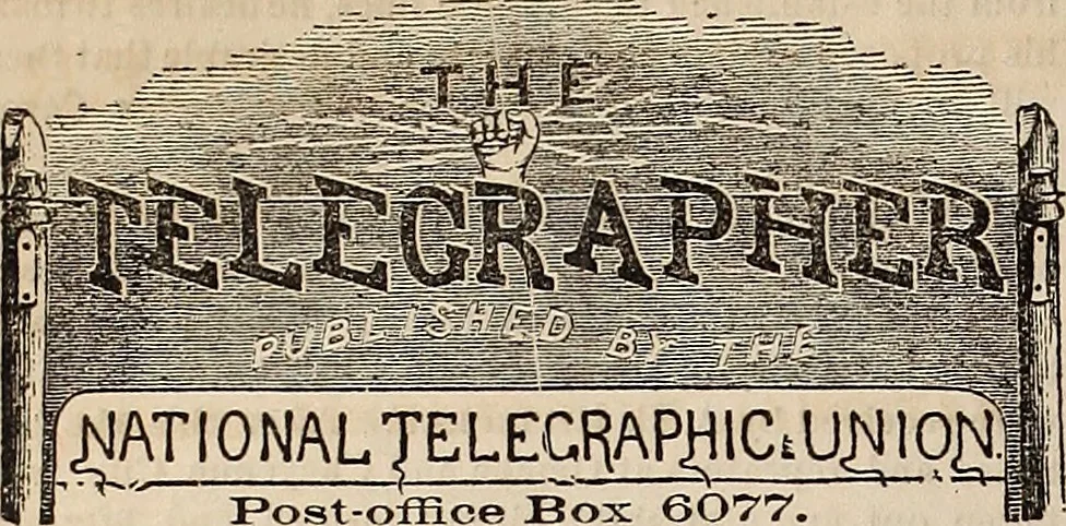 An illustration from The Telegrapher [microform], 1864, leaf 207