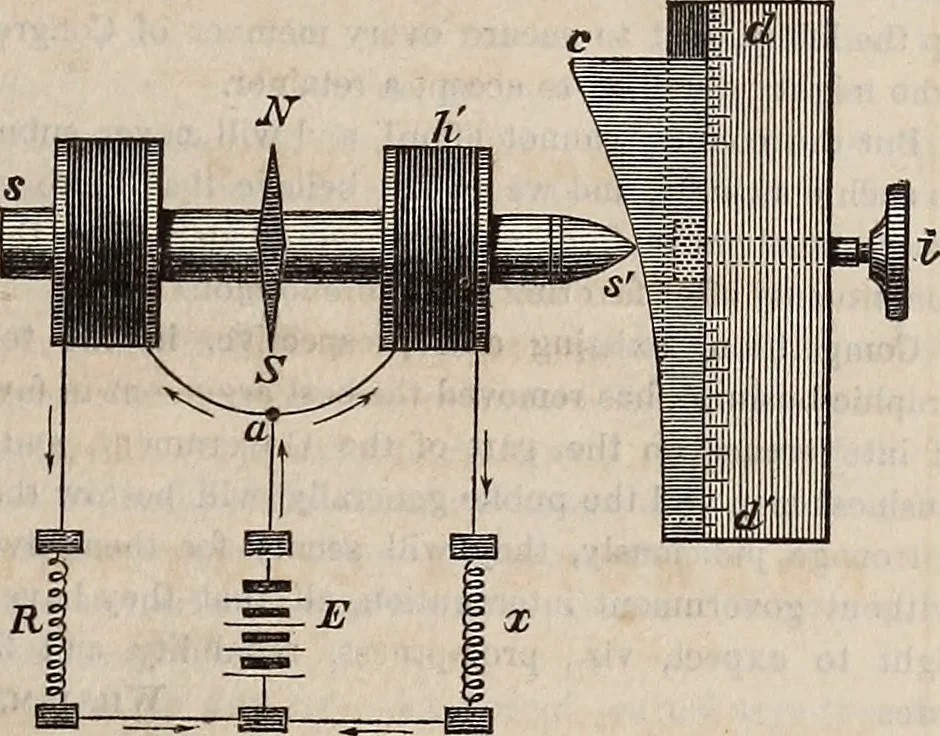 An illustration from The Telegrapher [microform], 1864, leaf 212