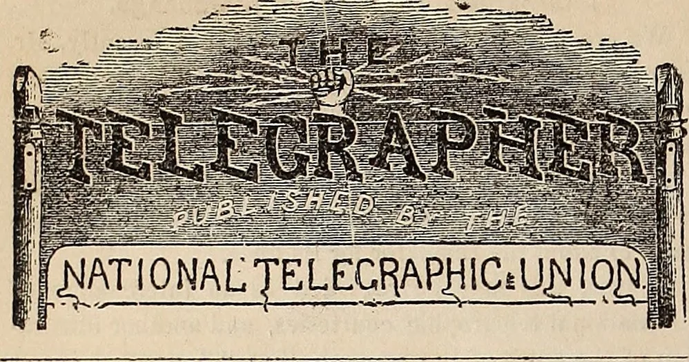 An illustration from The Telegrapher [microform], 1864, leaf 223