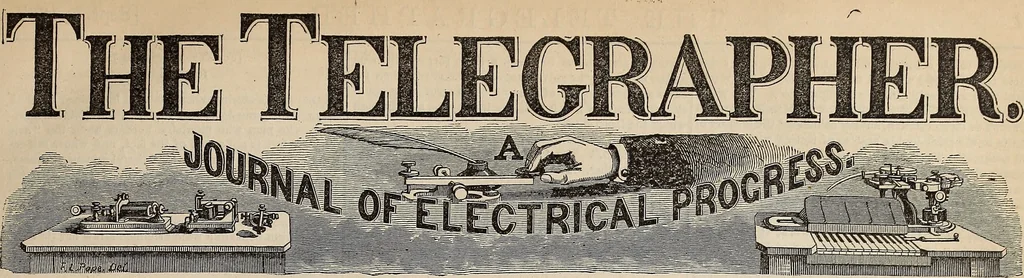 An illustration from The Telegrapher [microform], 1864, leaf 24