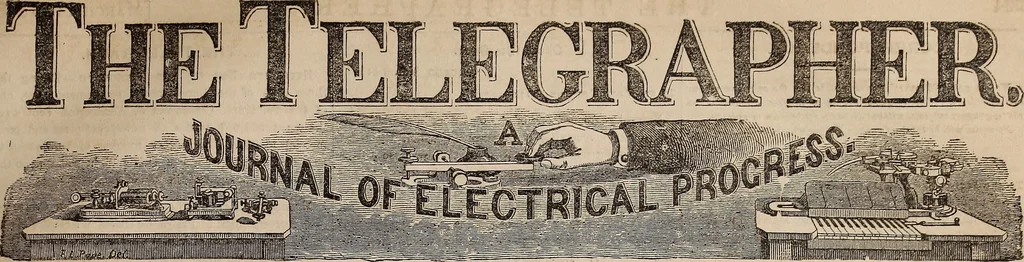An illustration from The Telegrapher [microform], 1864, leaf 244