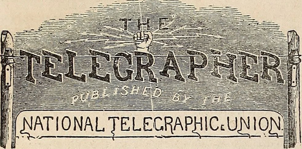An illustration from The Telegrapher [microform], 1864, leaf 271