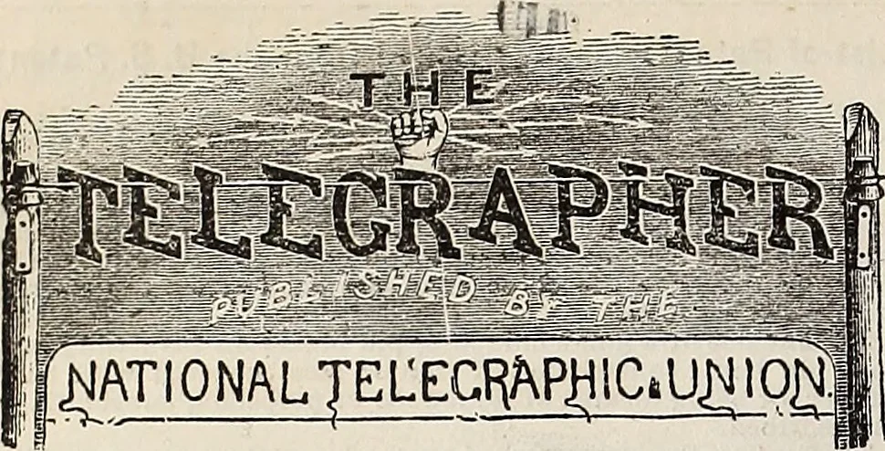An illustration from The Telegrapher [microform], 1864, leaf 303