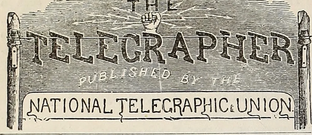 An illustration from The Telegrapher [microform], 1864, leaf 309