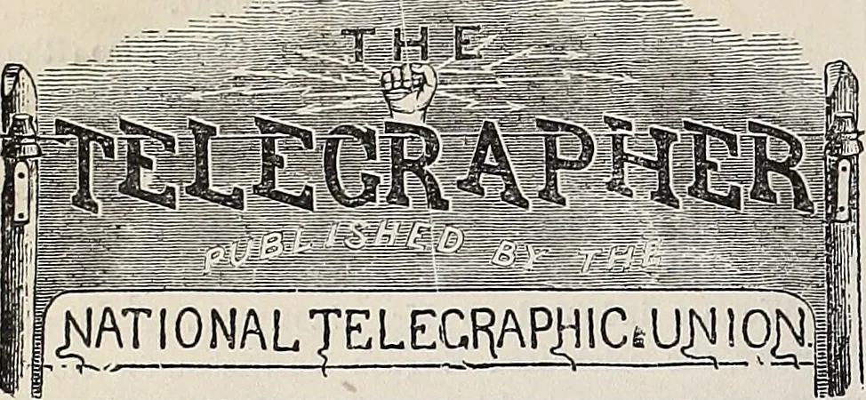 An illustration from The Telegrapher [microform], 1864, leaf 323