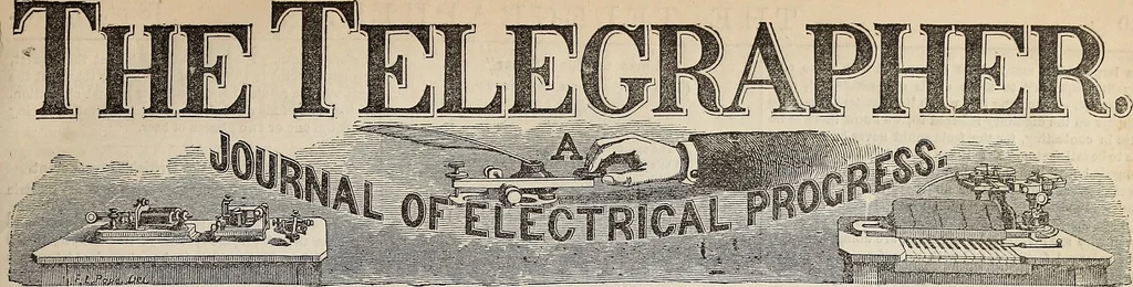 An illustration from The Telegrapher [microform], 1864, leaf 40