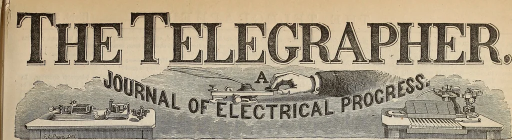 An illustration from The Telegrapher [microform], 1864, leaf 48