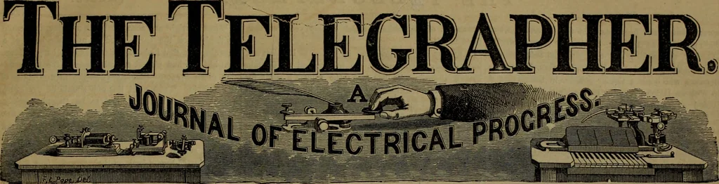 An illustration from The Telegrapher [microform], 1864, leaf 12