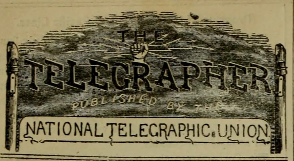 An illustration from The Telegrapher [microform], 1864, leaf 139