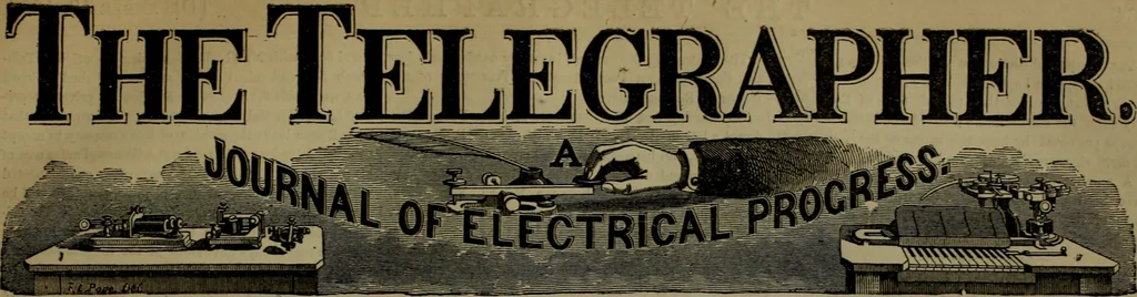 An illustration from The Telegrapher [microform], 1864, leaf 144