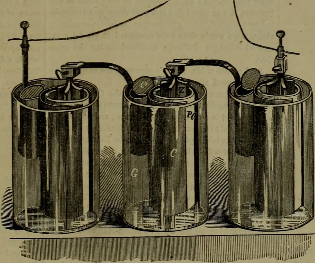 An illustration from The Telegrapher [microform], 1864, leaf 144