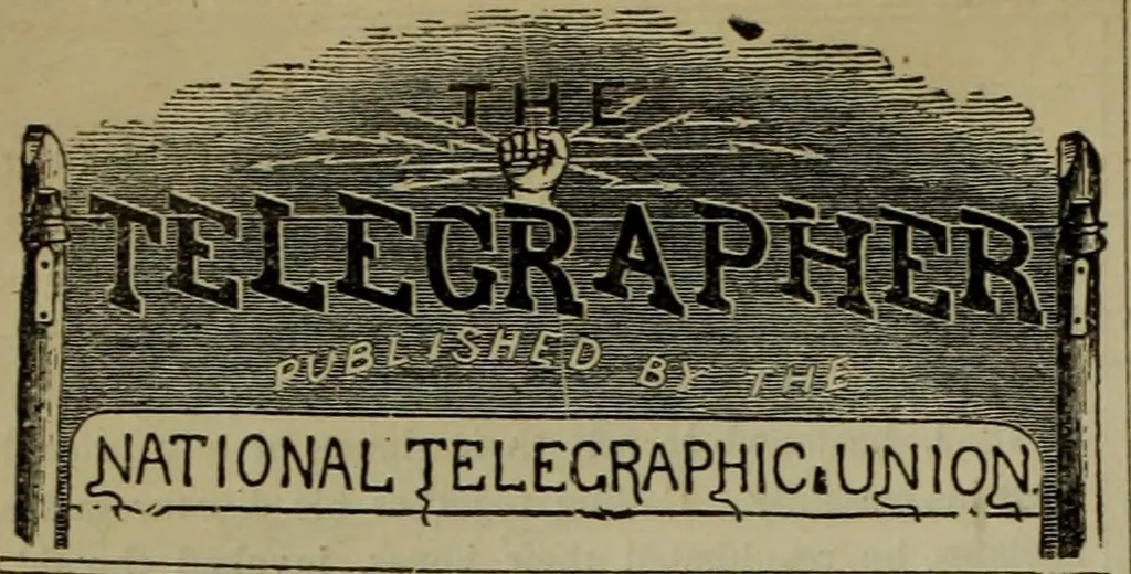 An illustration from The Telegrapher [microform], 1864, leaf 147