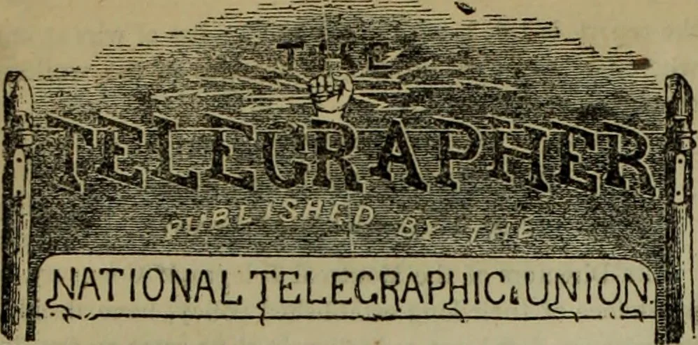 An illustration from The Telegrapher [microform], 1864, leaf 155